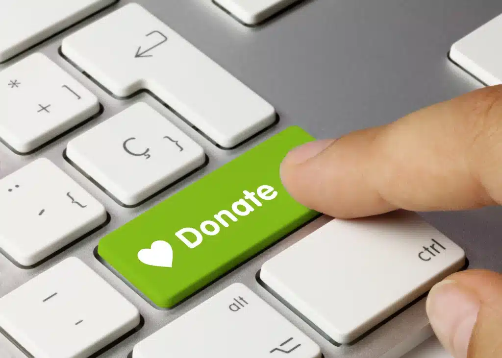 Touche verte 'Donner' sur un clavier